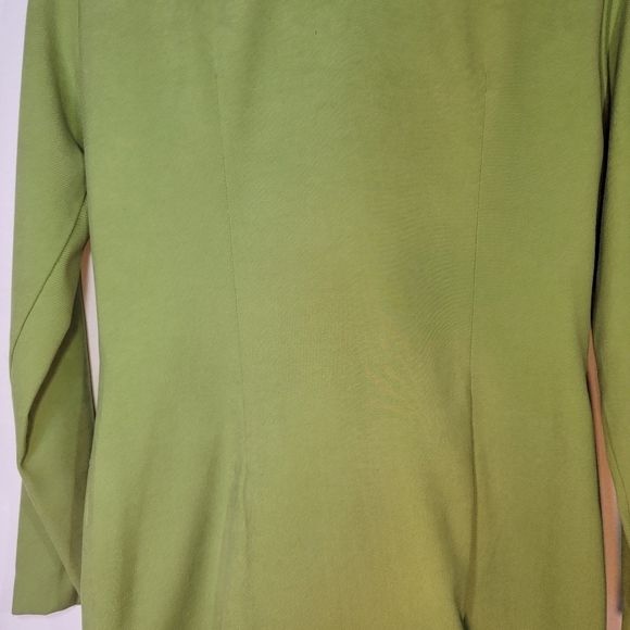 Farouche vintage dress with matching blazer. Bright green. Size 8. - Picture 7 of 14